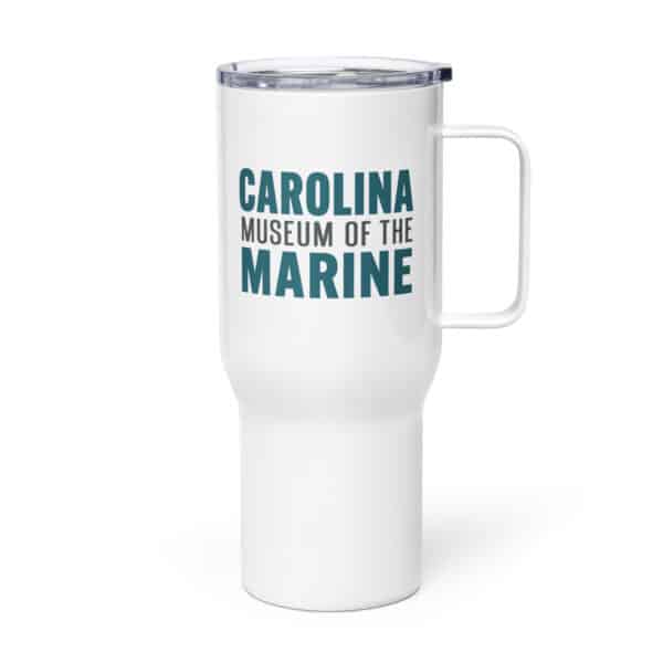 Travel mug with a handle